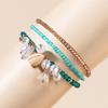 Pulsera Bohemia de Vacaciones para Mujer con Sentido del Diseño Nicho de Color Apilada Elástica de Cuentas de Arroz Trendy al Por Mayor
