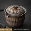 Bule Rústico de Cerâmica Dourada com Vagem de Lótus, Puramente Feito à Mão, Estilo Vintage, Inspirado em Zen, para Uso Doméstico, com Filtro e Xícara de Chá Anti-Escaldante