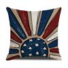 Venta Caliente Transfronteriza Estilo Nuevo Funda de Almohada Día de la Independencia Serie Camión Estrella Funda de Almohada Decorativa para Sofá de Sala de Estar
