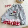Conjunto de Moletom para Meninas Primavera e Outono 2026 Novo Estilo Roupa de Outono Estilo Coreano para Bebê Roupas de Outono para Crianças