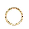 Acero Inoxidable Pirámide Relieve Lateral Aro Nasal Aros Sin Costura Tachuela Nasal Joyería para Piercings Venta Directa de Fábrica