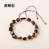 Runya Cristal Cristal Natural Piedra Pulida Cuentas Pulsera Trenzada Hecha a Mano Fábrica de Joyería de Cristal Natural Venta al por Mayor