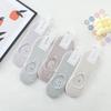 Haibina primavera e verão meias invisíveis femininas simples agulha dupla boca rasa meias de algodão listradas meias barco meias respiráveis atacado