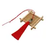 Franjas para Chapéu Vazado DIY Artesanal Franjas para Roupas Tecidas Franjas de Nó Chinês Café Vermelho Vermelho Jujuba