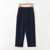 Pantalones Casuales de Lino para Mujer Deer & an Di, Nuevos de Verano, Algodón y Lino, Largo 9/10, Sueltos, Delgados, Transpirables, Bloque de Color