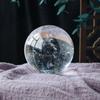 Bola de cristal blanco natural de 4 cm, bola de cristal amarillo, piedra original pulida, conjunto de siete estrellas, adornos de Feng Shui para el hogar y la oficina.