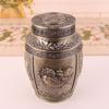 Latas de Té de Metal Estilo Europeo Creativas Personalizadas Modernas para Hogar Sala de Estar Escritorio Selladas a Prueba de Humedad Tarro de Almacenamiento Retro para Gabinete de Té