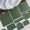 Cartulina Verde de Castaño de Agua de Alta Calidad Engrosada para Tarjetas de Exhibición de Empaque para Pendientes, Aretes, Pasadores para el Cabello, Collares, Pulseras y Joyería