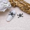Nueva joyería para uñas calavera mano aleación dedo fantasma oscuro garra cara de fantasma calavera decoraciones de uñas de Halloween