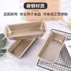 Molde largo para pan de molde, caja de pan antiadherente, molde para hornear panqué, herramientas de horneado para el hogar, apto para horno