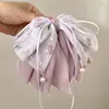 Pinza para el Cabello con Lazo Floral Morado Fresco para Mujer Nuevo Estilo Sujetador de Cola de Caballo de Cinta Parte Trasera de la Cabeza Elegante Recogido Pinza de Tiburón