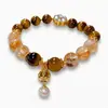 Pulseira Elástica de Cristal com Design Versátil de Moda Nova para o Verão, Luxo Leve e Simples, Atacado
