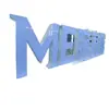 Letrero de Acero Inoxidable Pintado de Doble Cara con Letras 3D para Exteriores de Pie Letrero Metálico de Letras 3D Fabricante