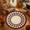 Promoção Quente Tapete Redondo do Papai Noel Decoração de Cena de Festival Interna Externa Tapete de Chão Etiquetagem Amazon Transfronteiriça Dropshipping