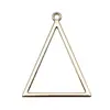 Colgante de aleación de oro Kc para electroforesis de 32x40 mm, 2 g, colgante triangular Zakka