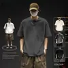 Camiseta 100% Algodão Puro de Manga Curta para Homens, Estilo Coreano de Verão Ins Tendência e Bonita Jovem Solta e Versátil Top de 200g