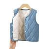 Artefacto de Nuevo Uniforme Escolar Otoño e Invierno para Bebés Niños y Niñas Heattech, Engrosado, Ropa Interior Térmica para Niños Medianos y Grandes, Sudadera Sola, Chaleco Estilo Occidental
