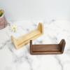 Calendario de mesa de madera, estilo europeo, portafotos de madera auténtica, adornos en forma de U, tablero de haya