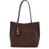 Bolsa Tote de Gran Capacidad Estilo Perezoso Color Sólido 2026 Otoño Nuevo Estilo Coreano Personalidad para el Trabajo y el Viaje de Commute de Mano al Hombro