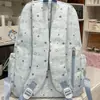 Mochila Escolar Série Estrelada Tingida com Névoa Sonhadora Estilo Coreano Transparente e Translúcida para Meninas do Ensino Fundamental II e Médio para Aula e Passeios Mochila Pequena