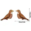 Mz1051-1080 Pegatinas de Esquina de Pájaros y Palomas de Madera Transfronterizas para Puertas y Ventanas del Hogar, Pegatinas de Pared Decorativas de Animales