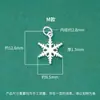 Accesorios Navideños de Plata Colgante Plata de Ley S925 Lindo Papá Noel Reno Campana Árbol de Navidad Pulsera DIY