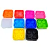 Molde de gelo de silicone com quatro cavidades uniformes diâmetro 4,5 CM molde de gelo de silicone de quatro furos suprimentos domésticos