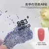 Atacado 1440 Malha Fundo Plano Strass Joias para Nail Art Popular Cor AB Redondo Grande Bolsa Diamante de Vidro Decoração de Unha