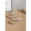 Sandálias de salto plataforma com bico aberto plus size transfronteiriças do AliExpress, novas para o verão de 2022, chinelos femininos, com laço, para usar por cima, sandálias casuais