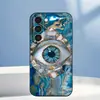 Aplicável para Capa de Celular Samsung S26 Ultra Capa Protetora A57 S24 Olho Grego TPU Macio S25 PLUS Ágata