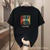 Camiseta de Manga Corta para Hombre Verano 2025 Transfronteriza, Cuello Redondo, Holgada, Casual, Transpirable, Moderna, Versátil, Top de Moda Estampado