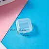 Caja Plástica Transparente Vacía Cuadrada Caja de Empaque para Cuentas Perler Piezas de Aretes Caja Plástica Caja de Almacenamiento Caja Organizadora