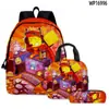 Juego Transfronterizo Nuevo 3D Forsaken Gubby Set de Tres Piezas de Mochila Escolar Impresa, Estuche y Bolso de Hombro