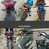 Suporte de Placa Traseira Modificado para Motocicleta com Luz Suporte de Placa Ajustável Msx Suporte de Suporte de Placa de Licença em Liga de Alumínio CNC
