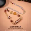 Colar de Contas Dzi Amarelas Naturais de Nove Olhos, Pingente de Ágata Taiwanês, Colar Trançado para Casal Masculino e Feminino, Pronto para Venda