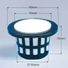 Cesta de plantio hidropônico plantio azul dispositivo de controle de raiz raiz azul copo cultivo sem solo esponja de plantio tubo de plástico cultivo dispositivo de raiz sólida