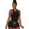 Pantalones cortos deportivos de algodón ultracortos de verano transfronterizos, estilo europeo y americano, de moda creativa, para mujer