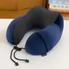 Almofada em Formato de U de Espuma de Memória para Suporte da Coluna Cervical, Travesseiro de Pescoço para Viagem Transfronteiriça com Logotipo Personalizado