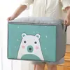 1 pieza Bolsa Organizadora de Almacenamiento de Ropa de Gran Capacidad Con Asa Reforzada Para Mantas Ropa de Cama Plegable Con Cremallera Bolsa de Almacenamiento