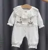 Liquidación de Tallas Agotadas - Mono Romper de Primavera y Otoño para Bebés Niñas Recién Nacidas, Atuendo Estilo Princesa para Primer Mes y Cien Días