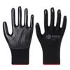 Guantes de protección laboral de nitrilo, guantes de nitrilo engrosados sumergidos en nitrilo, guantes de trabajo de verano transpirables y antideslizantes para obras de construcción, venta al por mayor