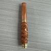 Thuja Seda Dorada Sándalo Negro Palo de Rosa Madera Tallada Boquilla de Madera para Cigarrillos Lavable Núcleo de Filtro de Caoba Boquilla para Cigarrillos Gruesos y Delgados