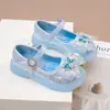 Zapatos de Princesa para Niñas Primavera y Otoño 2026 Nueva Moda Zapatos de Cuero de Suela Suave para Niñas Pequeñas con Pedrería y Zapatos de Cristal Brillantes para Bebés