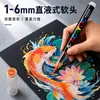 Bolsa de Regalo con Amplia Gama de Colores, Juego de Marcadores Acrílicos Líquidos Directos, 408 Colores, Series de Colores Cálidos y Fríos, Plumas de Dibujo Artístico Profesionales