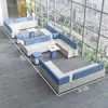 Canto Sofá Criativo Recepção de Escritório Área de Lounge Cabine Sofá de Negociação Mesa de Centro Simples Moderna