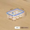 Caixa de Armazenamento Retangular Espessa para Geladeira Doméstica, Caixa Seladora de Alimentos para Freezer com Controle de Tempo, Caixa de Armazenamento de Amostras para Uso Comercial