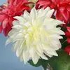 Nueva Tela de Seda Flor Grande Artificial Tallo Único Flor de Dalia para Decoración de Mesa de Comedor en Casa Arreglo de Flores de Piso para Boda Flor Artificial