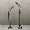 Nuevos Accesorios para Bodas Arco Hierro Forjado Puerta de Cuerno Césped Exterior Boda Soporte de Flores Arco Fondo de Escenario