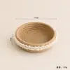 Cesta de Almacenamiento Tejida a Mano con Hilo de Algodón, Cesta de Almacenamiento para Snacks de Escritorio en la Sala de Estar, Cesta de Almacenamiento para el Hogar, Caja de Almacenamiento para Joyas de Dormitorio