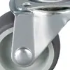 Ruedas pequeñas rueda universal rueda de goma elástica rueda de goma giratoria mueble rueda de ángulo pequeño TPR ruedas de goma al por mayor